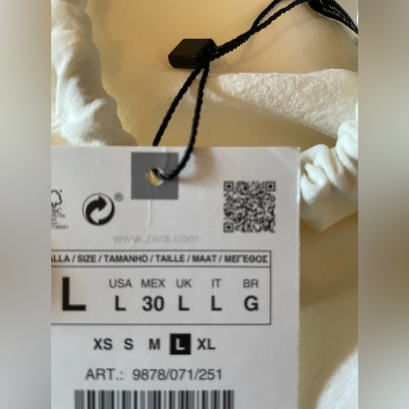 NWT Zara ecru blouse - Picture 6 of 8